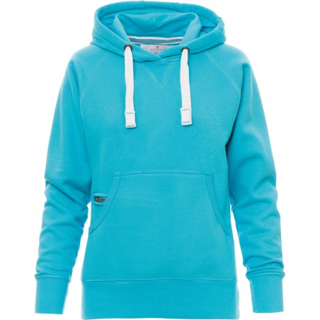 Atlanta+ Lady - Felpa con cappucio e tasche donna - blu atollo