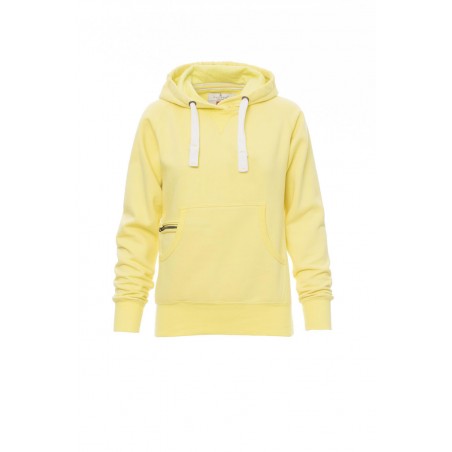 Atlanta+ Lady - Felpa con cappucio e tasche donna - lime light