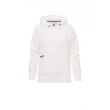 Atlanta+ Lady - Felpa con cappucio e tasche donna - bianco