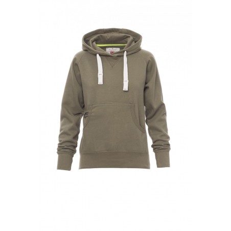Atlanta+ Lady - Felpa con cappucio e tasche donna - verde militare