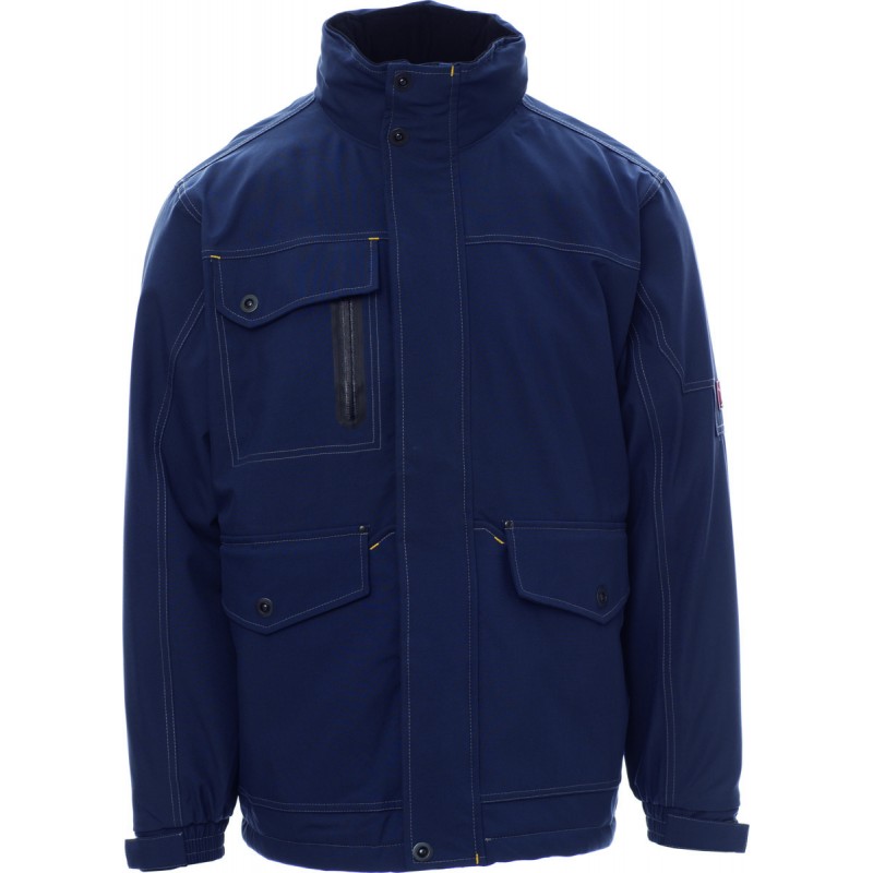 Thunder - Giubbotto con cappuccio in tessuto tecnico traspirante - blu navy