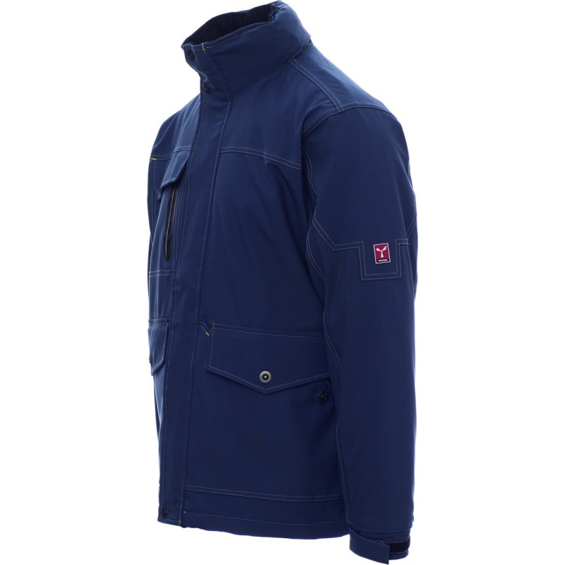 Thunder - Giubbotto con cappuccio in tessuto tecnico traspirante - blu navy