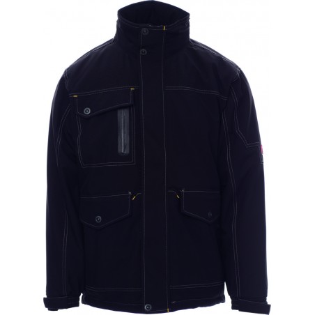 Thunder - Giubbotto con cappuccio in tessuto tecnico traspirante - nero