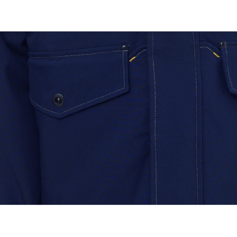 Thunder - Giubbotto con cappuccio in tessuto tecnico traspirante - blu navy