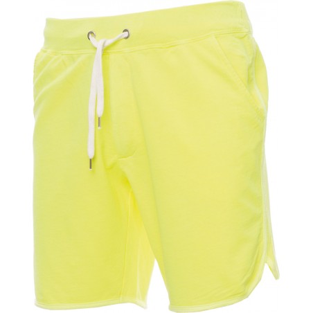 Combat - Bermuda in felpa con tasche - giallo fluo