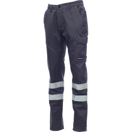 Worker Reflex - Pantalone multitasche con bande riflettenti unisex - smoke