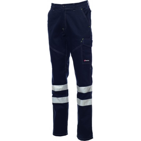 Worker Reflex - Pantalone multitasche con bande riflettenti unisex - blu navy Worker Reflex - Pantalone multitasche con bande riflettenti unisex - blu navy