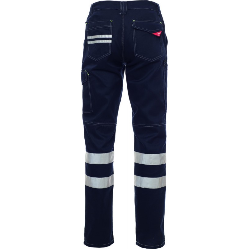 Worker Reflex - Pantalone multitasche con bande riflettenti unisex - blu navy Worker Reflex - Pantalone multitasche con bande riflettenti unisex - blu navy