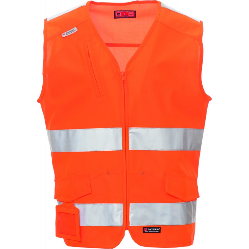 Expert - Gilet ad alta visibilità con bande riflettenti - arancione fluo