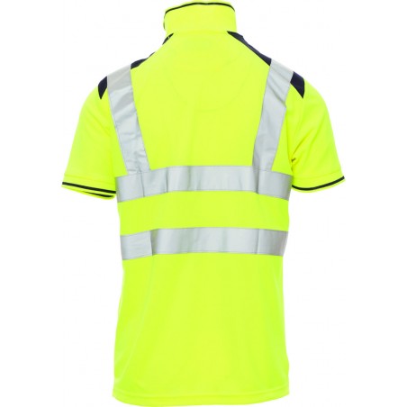 Guard+ - Polo ad alta visibilità con bande riflettenti - giallo fluo