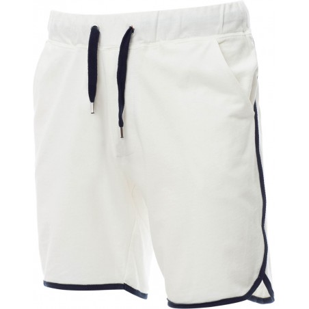 Combat - Bermuda in felpa con tasche - bianco