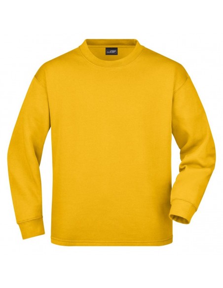 Round Sweat Open Hem - Felpa girocollo - giallo