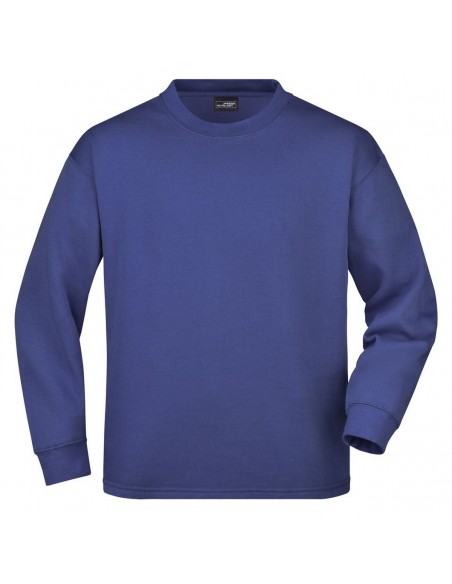 Round Sweat Open Hem - Felpa girocollo - blu royal