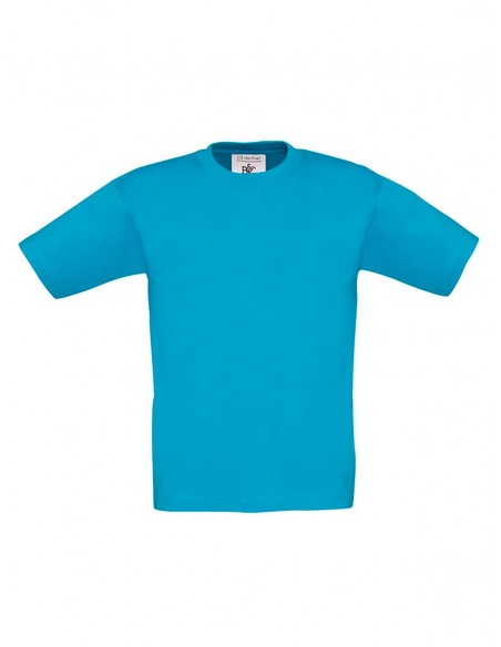 T-SHIRT GIROCOLLO - AZZURRO