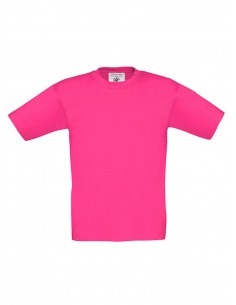 T-SHIRT GIROCOLLO - FUCSIA