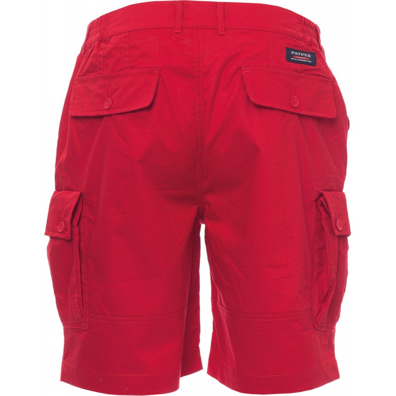 Density - Bermuda in cotone con tasche laterali - rosso
