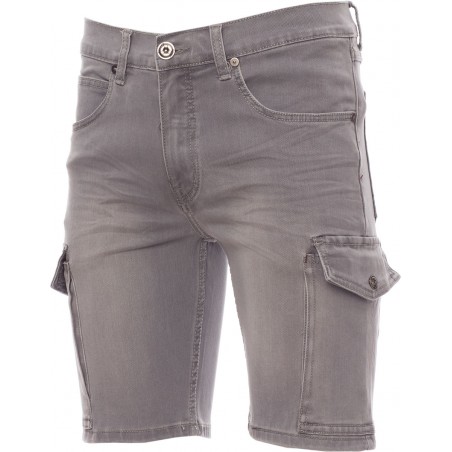 Jeep - Bermuda Jeans con tasche - steel grey