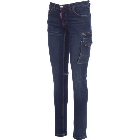 West Lady - Pantalone donna Denim con tasche laterali - blu denim