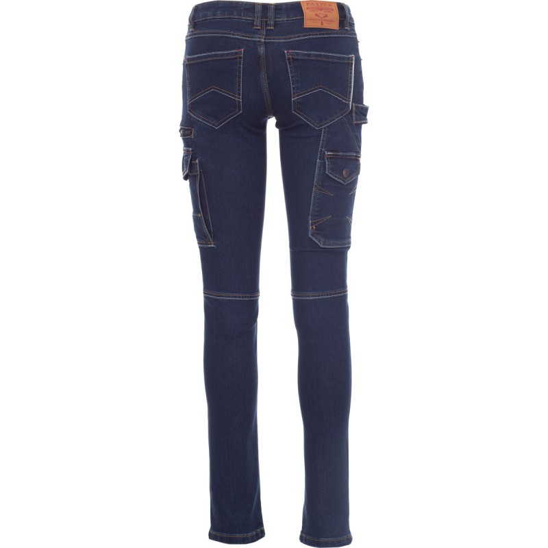 West Lady - Pantalone donna Denim con tasche laterali - blu denim