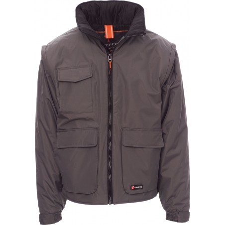 Escape - Giubbotto con cappuccio e maniche staccabili - smoke