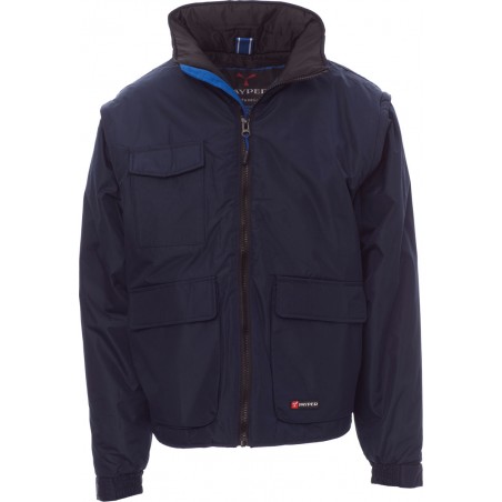 Escape - Giubbotto con cappuccio e maniche staccabili - blu navy