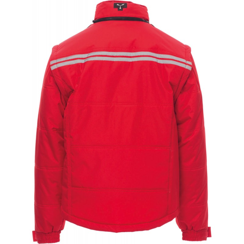 Fighter 2.0 - Giubbotto con cappuccio e maniche staccabili- Interno imbottito in pile - rosso