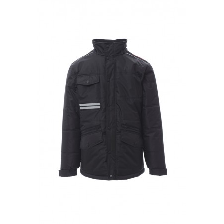 Fighter FX Mid - Giubbotto 3/4 con cappuccio - nero