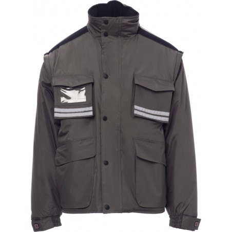 Intercontinental+ - Giubbotto con bande riflettenti e cappuccio - smoke