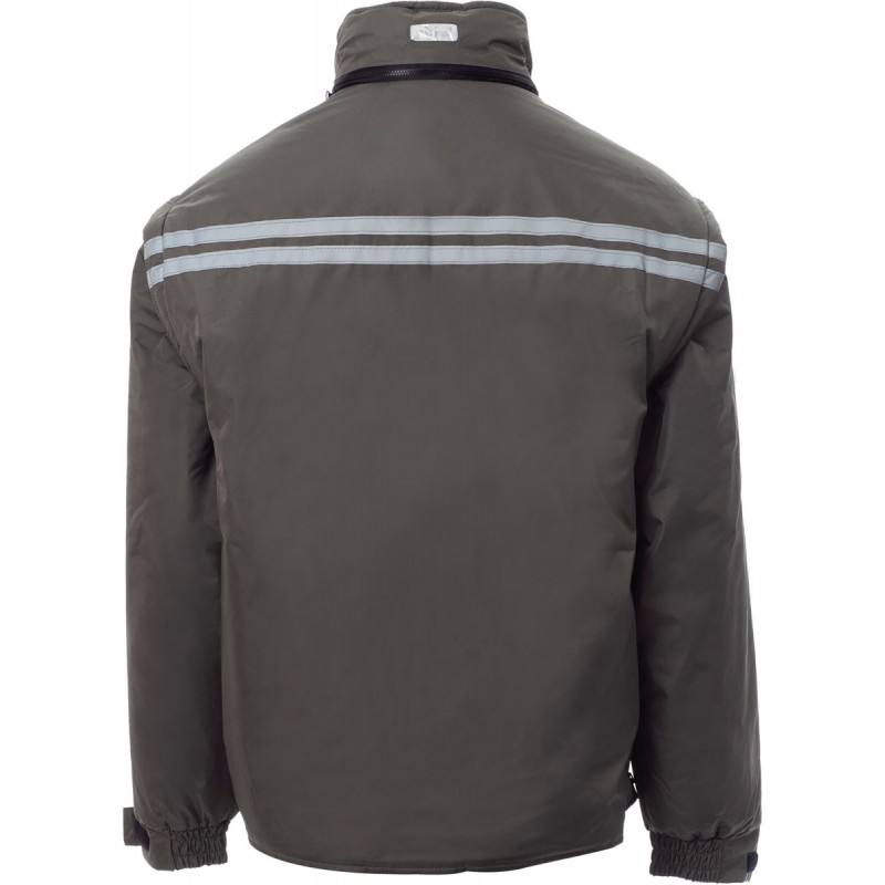 Intercontinental+ - Giubbotto con bande riflettenti e cappuccio - smoke