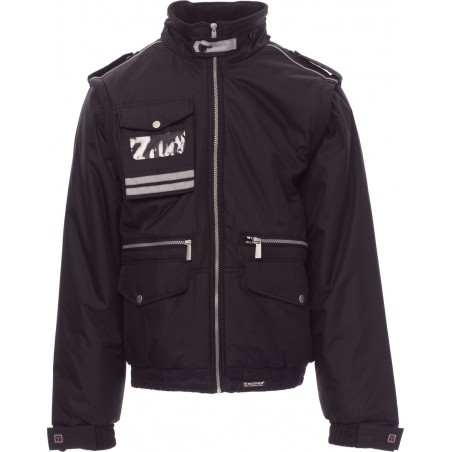 Lancer - Giubbotto con fasce riflettenti e cappuccio - nero