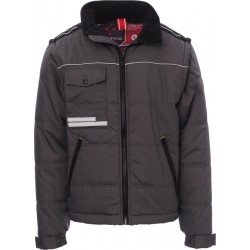 Warm 2.0 - Giubbotto con cappuccio e bande riflettenti - smoke