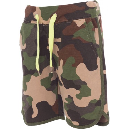 Combat Kids - Bermuda bambino in felpa con tasche - mimetico