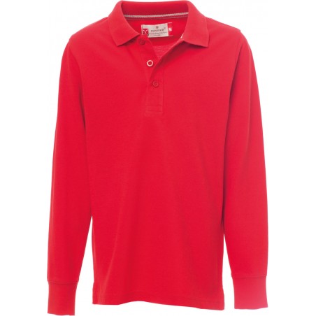 Florence Kids - Polo bambino in cotone con maniche lunghe - rosso