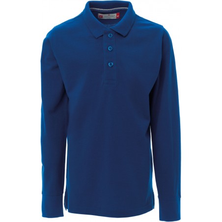 Florence Kids - Polo bambino in cotone con maniche lunghe - blu royal