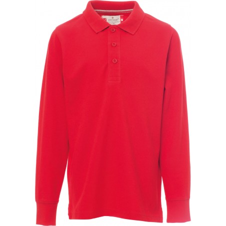 Florence Kids - Polo bambino in cotone con maniche lunghe - rosso