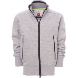 Junior+ - Felpa bambino con zip intera - grigio melange