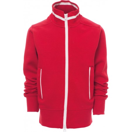 Junior+ - Felpa bambino con zip intera - rosso