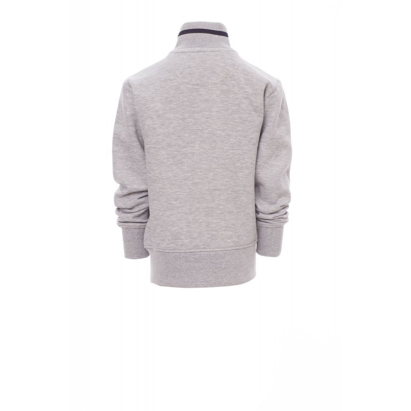 Junior+ - Felpa bambino con zip intera - grigio melange