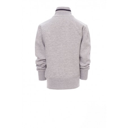 Junior+ - Felpa bambino con zip intera - grigio melange