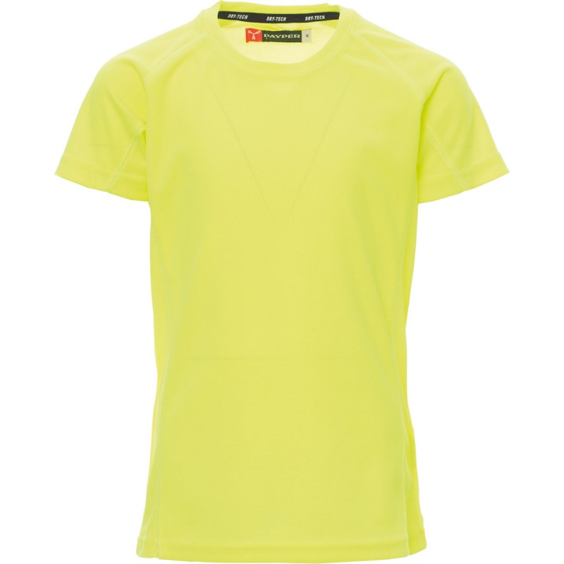 Runner Kids - T-shirt tecnica bambino - giallo fluo