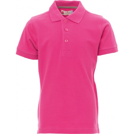 Venice Kids - Polo bambino in cotone e maniche corte - fuxia