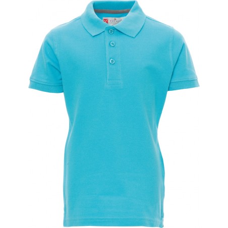 Venice Kids - Polo bambino in cotone e maniche corte - blu atollo
