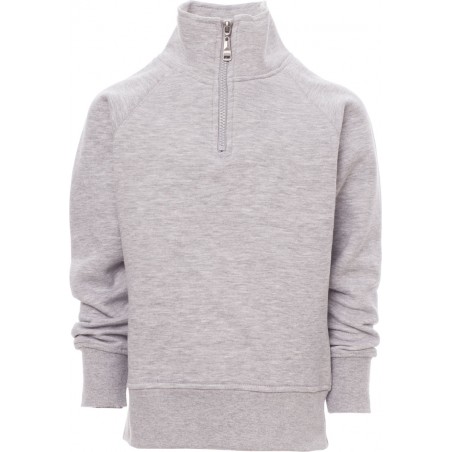 Zico+ - Felpa 1/2 zip bambino - grigio melange