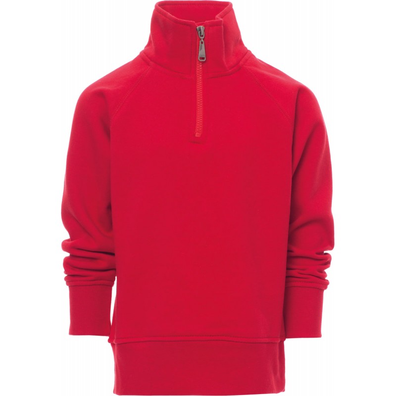 Zico+ - Felpa 1/2 zip bambino - rosso
