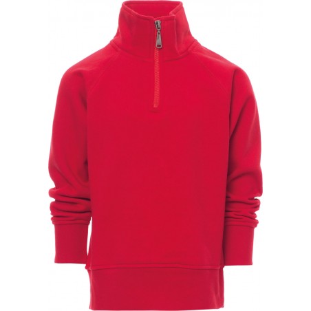 Zico+ - Felpa 1/2 zip bambino - rosso