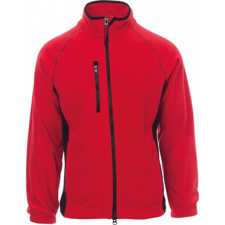 Aspen+ - Pile zip intera con tasche - rosso