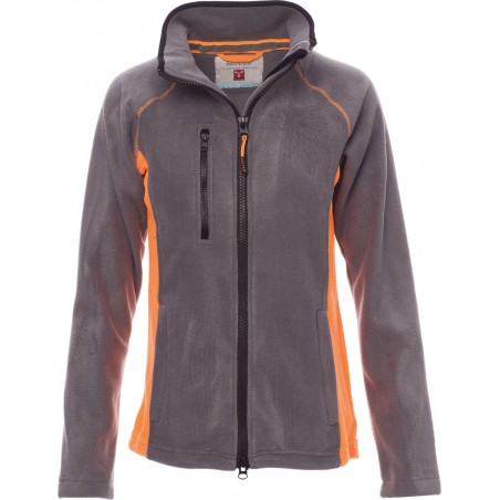 Aspen+Lady - Pile zip intera con tasche donna - steel grey