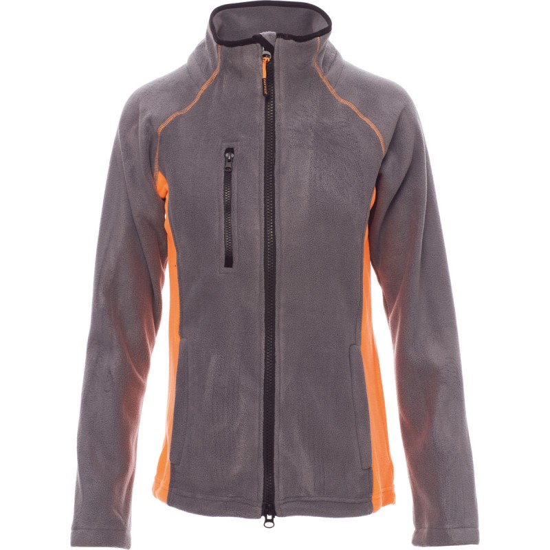 Aspen+Lady - Pile zip intera con tasche donna - steel grey