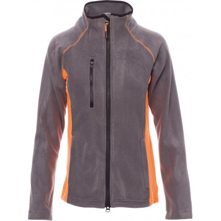 Aspen+Lady - Pile zip intera con tasche donna - steel grey