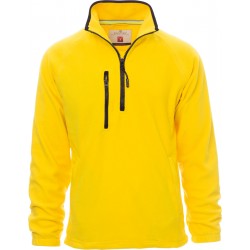 Dolomiti+ - Pile 1/2 zip con tasche - giallo